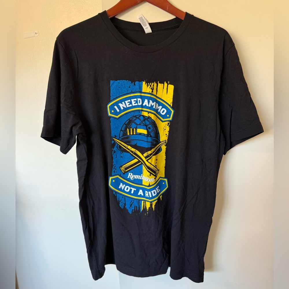 Remington Black Graphic Tee “I Need Ammo Not a Ride”